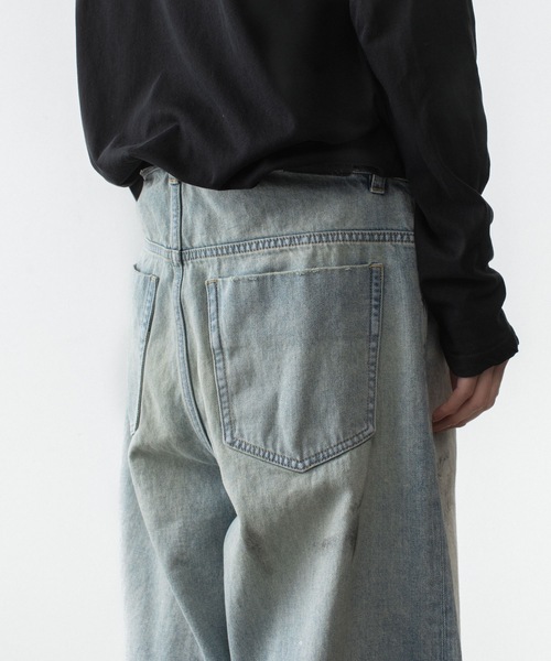 VEIN (ヴェイン)の「11OZデニム バギージーンズ / 11OZ DENIM BAGGY JEANS(デニムパンツ・メンズ・ライトインディゴブルー/ブラック・1/3/2)」の11枚目の写真