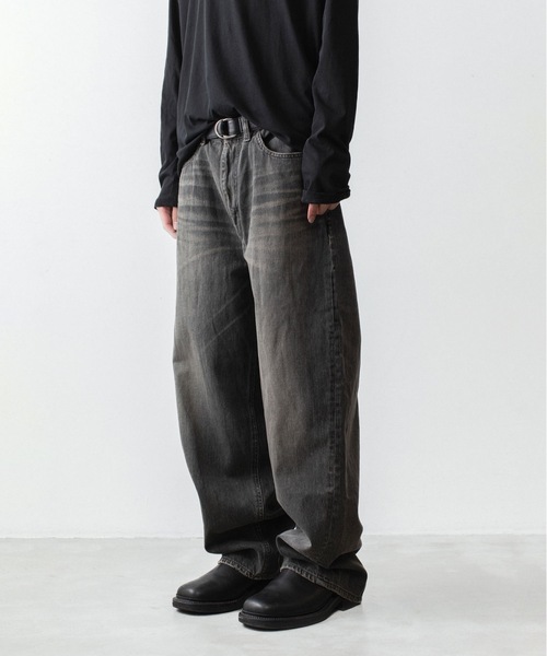VEIN (ヴェイン)の「11OZデニム バギージーンズ / 11OZ DENIM BAGGY JEANS(デニムパンツ・メンズ・ライトインディゴブルー/ブラック・1/3/2)」の17枚目の写真