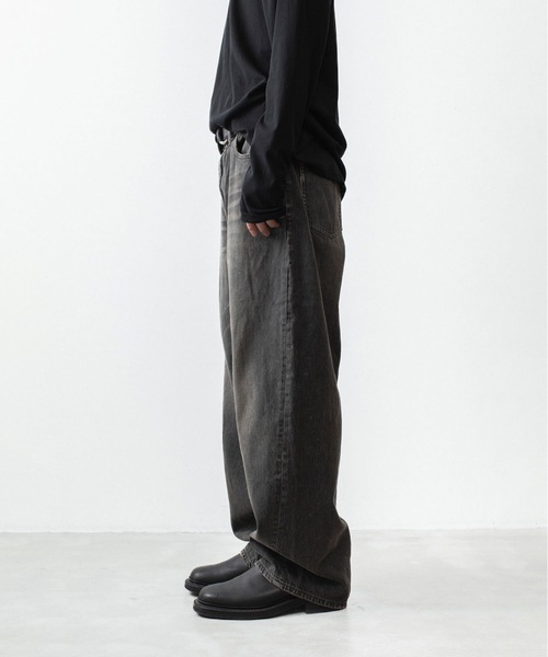 VEIN (ヴェイン)の「11OZデニム バギージーンズ / 11OZ DENIM BAGGY JEANS(デニムパンツ・メンズ・ライトインディゴブルー/ブラック・1/3/2)」の18枚目の写真