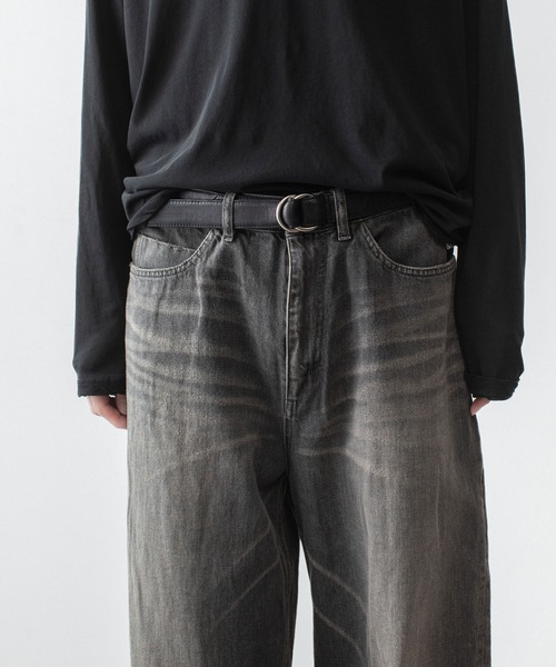VEIN (ヴェイン)の「11OZデニム バギージーンズ / 11OZ DENIM BAGGY JEANS(デニムパンツ・メンズ・ライトインディゴブルー/ブラック・1/3/2)」の20枚目の写真