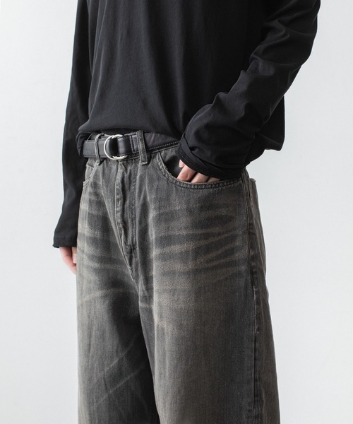 VEIN (ヴェイン)の「11OZデニム バギージーンズ / 11OZ DENIM BAGGY JEANS(デニムパンツ・メンズ・ライトインディゴブルー/ブラック・1/3/2)」の21枚目の写真