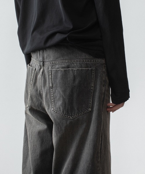 VEIN (ヴェイン)の「11OZデニム バギージーンズ / 11OZ DENIM BAGGY JEANS(デニムパンツ・メンズ・ライトインディゴブルー/ブラック・1/3/2)」の22枚目の写真