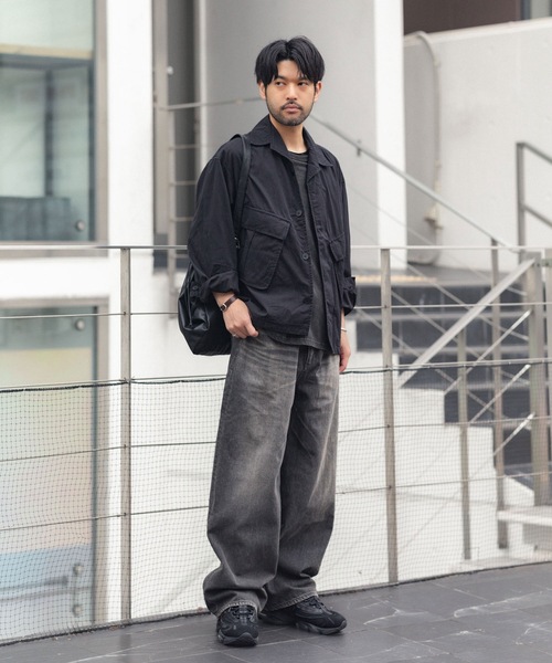 VEIN (ヴェイン)の「11OZデニム バギージーンズ / 11OZ DENIM BAGGY JEANS(デニムパンツ・メンズ・ライトインディゴブルー/ブラック・1/3/2)」の21枚目の写真