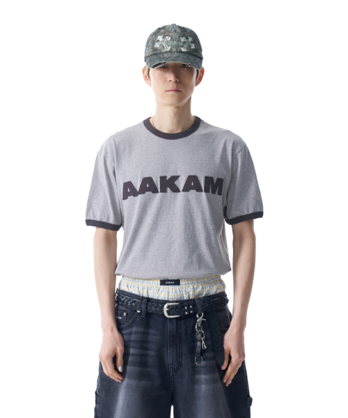 AAKAM(アーカム)の「Logo Patch Ringer Top (Gray-Charcoal)(Tシャツ/カットソー・レディース・その他・1/2)」の7枚目の写真