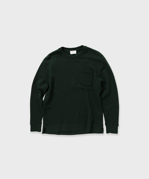 FLISTFIA（フリストフィア）の「FLISTFIA Long Sleeve Sweater / LR01016（スウェット・メンズ・ダークグリーン・3）」の2枚目の写真