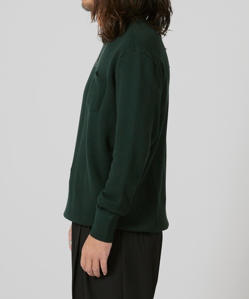 FLISTFIA（フリストフィア）の「FLISTFIA Long Sleeve Sweater / LR01016（スウェット・メンズ・ダークグリーン・3）」の9枚目の写真