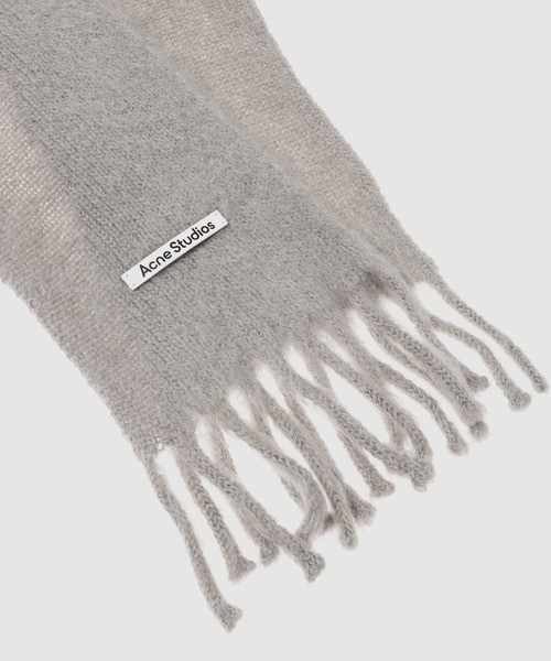 Acne Studios ダークグレー マフラー acnestudios マフラー ダスティーブルー ACNE STUDIOS アクネ マフラー