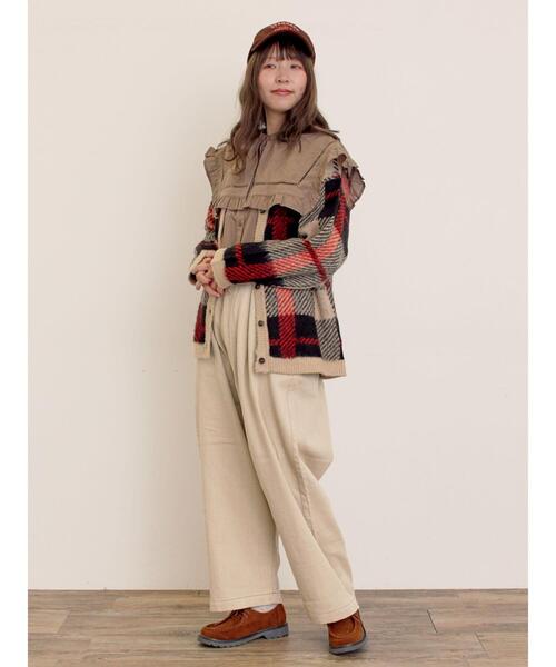 Samansa Mos2（サマンサ モスモス）の「ビッグカラーブラウス（シャツ/ブラウス・レディース・オフホワイト/ブラック/ブラウン・F）」の12枚目の写真