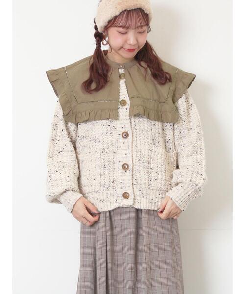 Samansa Mos2（サマンサ モスモス）の「ビッグカラーブラウス（シャツ/ブラウス・レディース・オフホワイト/ブラック/ブラウン・F）」の22枚目の写真