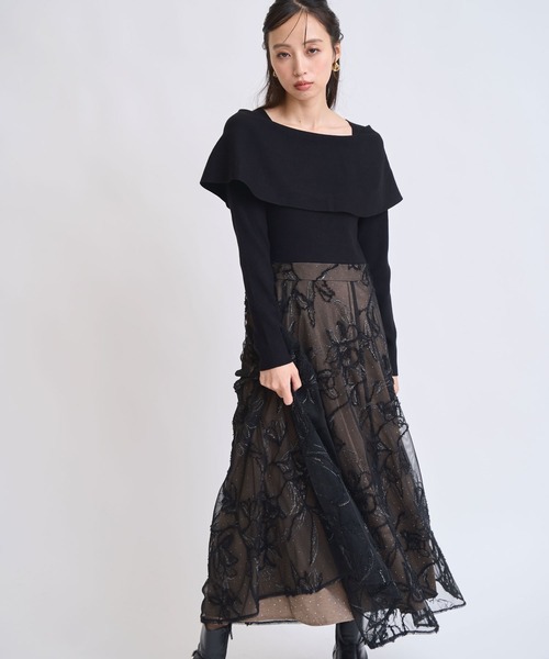 【15周年】モール刺繍ドッキングワンピース