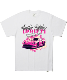 ドリフト ビビッドピンク Tシャツ ホワイト