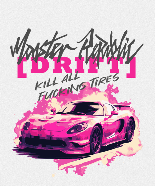 MONSTER REPUBLIC(モンスターリパブリック)の「ドリフト ビビッドピンク Tシャツ ホワイト(Tシャツ/カットソー・レディース・その他・LARGE/MEDIUM/SMALL/X-LARGE)」の2枚目の写真