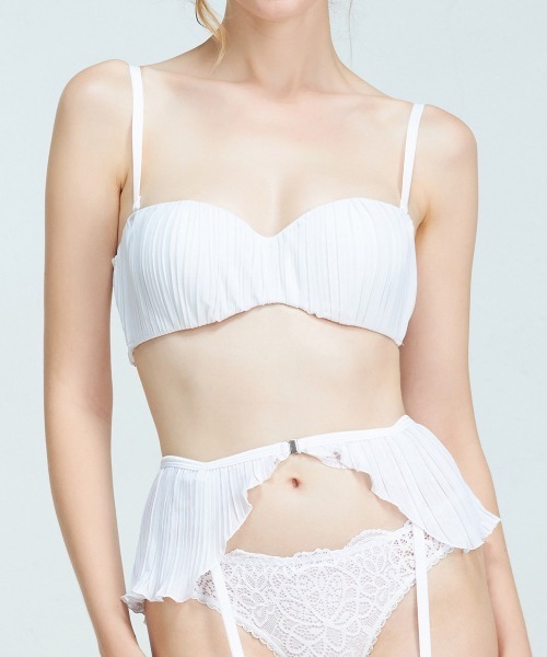 Melodie プリーツストラップレスブラジャー（ブラジャー）｜ANNEBRA