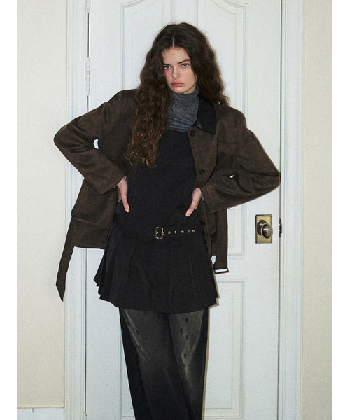 ETMON(エトモン)の「Damaged Black Denim Pants Black(Tシャツ/カットソー・レディース・その他・SMALL/MEDIUM)」の3枚目の写真