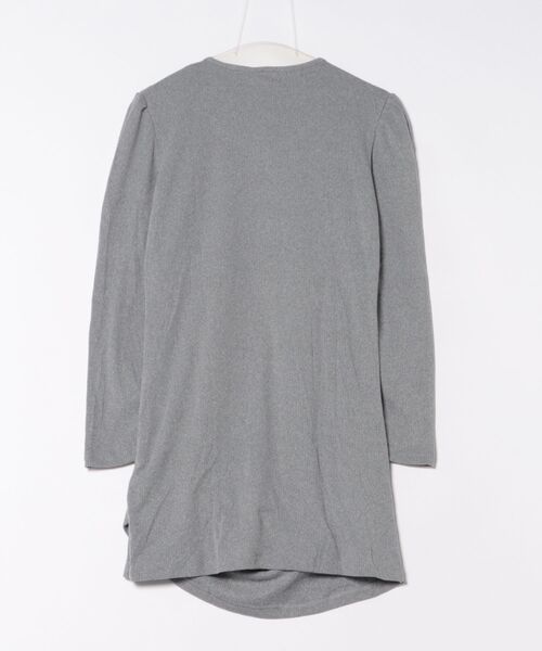 Nia(ニア)の「Nia(ニア)/スリムフィット ギャザーデザイン ミニワンピース(ワンピース・レディース・グレー・MEDIUM/SMALL)」の4枚目の写真