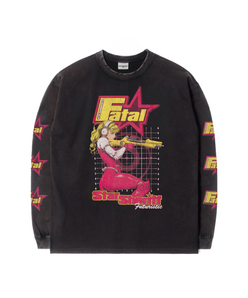 QT8 GARMENTS(キューティーエイトガーメント)の「RG Star Sheriff AQ Washed Long Sleeve (Black)(Tシャツ/カットソー・レディース・その他・X-LARGE/MEDIUM/LARGE)」の3枚目の写真