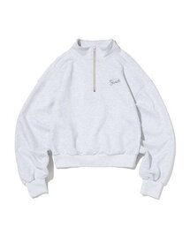 HALF ZIP UP [MELANGE GRAY]