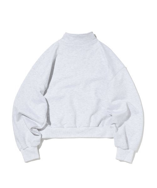 suade（スエード）の「HALF ZIP UP [MELANGE GRAY]（スウェット・レディース・その他・FREE）」の2枚目の写真