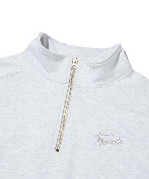 suade（スエード）の「HALF ZIP UP [MELANGE GRAY]（スウェット・レディース・その他・FREE）」の3枚目の写真