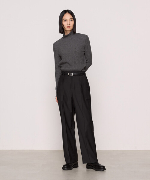 COMME CA(コムサ)の「〔 TALLサイズ 〕 ラグウォームリブニット ハイネックプルオーバー(Tシャツ/カットソー・レディース・ライトグレー/ブルー/グレー/オフホワイト/ブラック・15号/13号)」の8枚目の写真