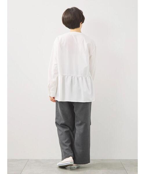 SM2（エスエムツー）の「切替ギャザーブラウス（シャツ/ブラウス・レディース・サックスブルー/ブラック/オフホワイト・F）」の8枚目の写真