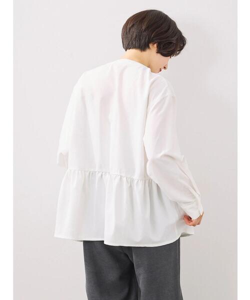 SM2（エスエムツー）の「切替ギャザーブラウス（シャツ/ブラウス・レディース・サックスブルー/ブラック/オフホワイト・F）」の12枚目の写真