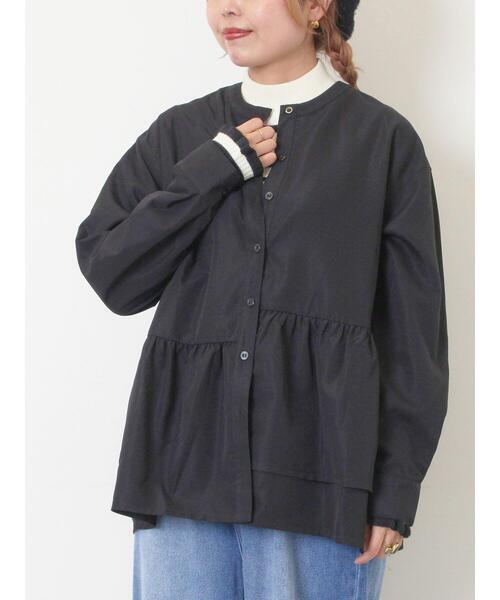 SM2（エスエムツー）の「切替ギャザーブラウス（シャツ/ブラウス・レディース・サックスブルー/ブラック/オフホワイト・F）」の13枚目の写真