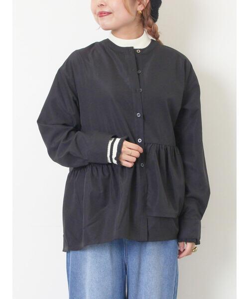 SM2（エスエムツー）の「切替ギャザーブラウス（シャツ/ブラウス・レディース・サックスブルー/ブラック/オフホワイト・F）」の14枚目の写真