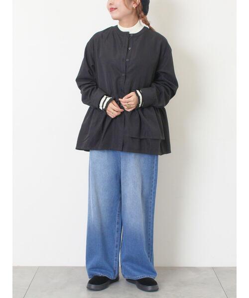 SM2（エスエムツー）の「切替ギャザーブラウス（シャツ/ブラウス・レディース・サックスブルー/ブラック/オフホワイト・F）」の15枚目の写真