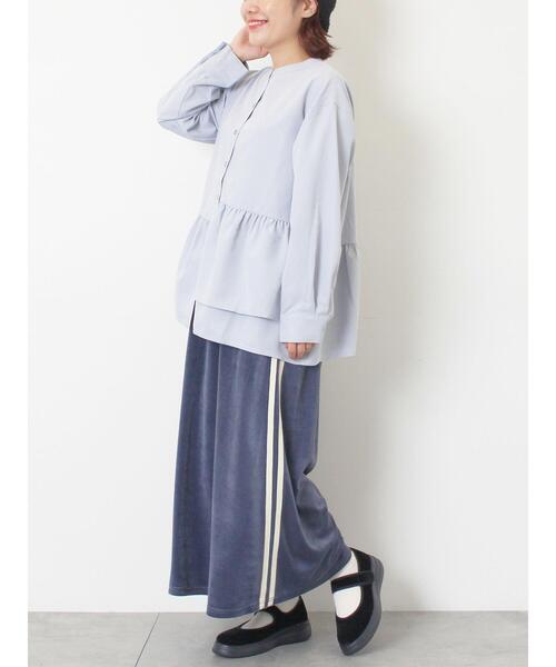 SM2（エスエムツー）の「切替ギャザーブラウス（シャツ/ブラウス・レディース・サックスブルー/ブラック/オフホワイト・F）」の21枚目の写真