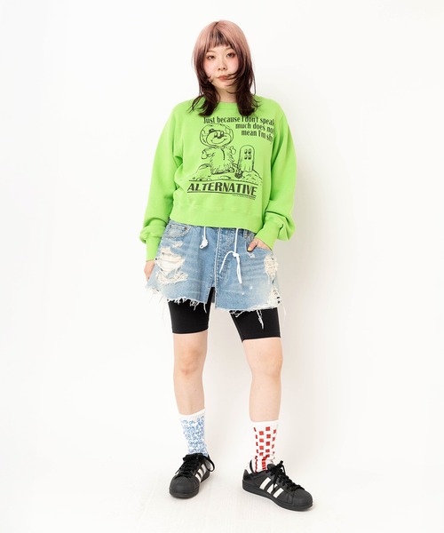 RNA(アールエヌエー)の「M2591 トンプキン宇宙トレーナー(Tシャツ/カットソー・レディース・ライム/ホワイト/ネイビー・MEDIUM)」の13枚目の写真