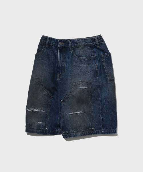 URBANSTOFF(アーバンストッフ)の「ダブルニーバミューダパンツ(ダーティーブルー)(その他パンツ・レディース・その他・LARGE/MEDIUM)」の3枚目の写真