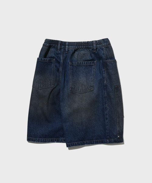 URBANSTOFF(アーバンストッフ)の「ダブルニーバミューダパンツ(ダーティーブルー)(その他パンツ・レディース・その他・LARGE/MEDIUM)」の4枚目の写真