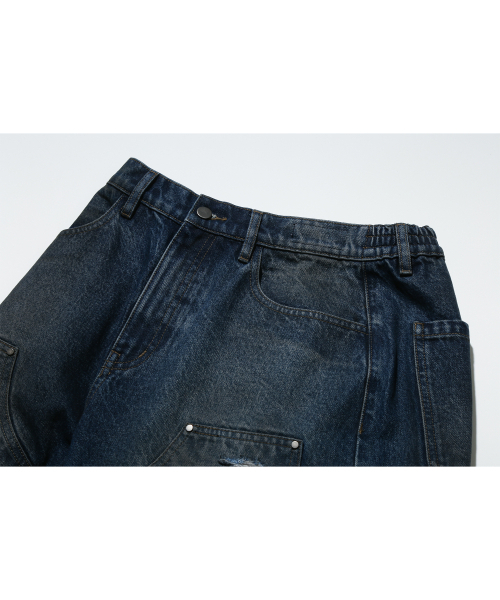 URBANSTOFF(アーバンストッフ)の「ダブルニーバミューダパンツ(ダーティーブルー)(その他パンツ・レディース・その他・LARGE/MEDIUM)」の5枚目の写真