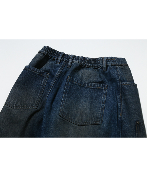 URBANSTOFF(アーバンストッフ)の「ダブルニーバミューダパンツ(ダーティーブルー)(その他パンツ・レディース・その他・LARGE/MEDIUM)」の6枚目の写真
