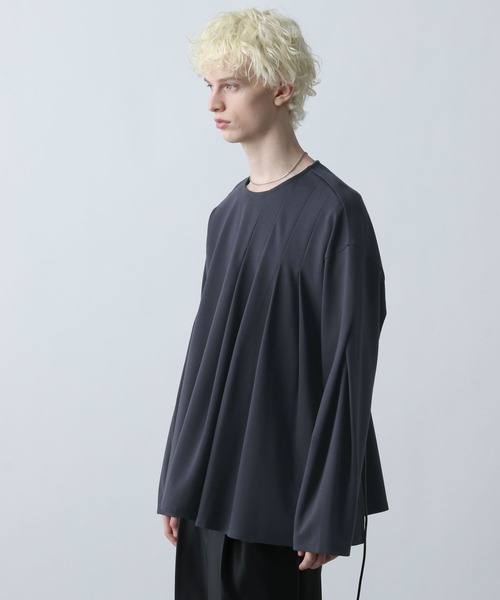 HARE（ハレ）の「YOSEハカマプルオーバー(HARE)（スウェット・メンズ・ブラック/グレー・FREE）」の5枚目の写真