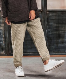 mp14454-Light yarn color scheme waffle knit pants ニットパンツ(AG03-050ace)