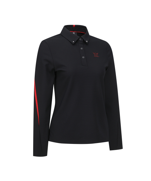 ANEW GOLF（アニューゴルフ）の「WOMEN SP ESEENTIAL LONG T-SHIRT_BK（ポロシャツ・レディース・その他・X-SMALL/SMALL/MEDIUM/LARGE）」の4枚目の写真