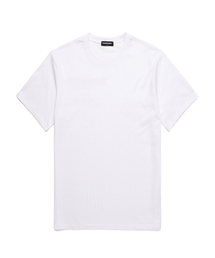 ロング丈オーバーサイズレイヤード20番手半袖Tシャツ(VNCTS200)ホワイト