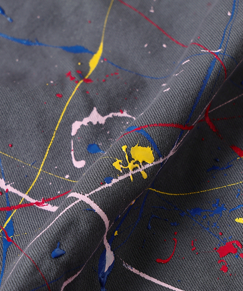 JOURNAL STANDARD（ジャーナルスタンダード）の「ドロッピング ペイント クルーネック スウェット（スウェット・メンズ・ピンク/ブラック系その他・LARGE/MEDIUM）」の7枚目の写真