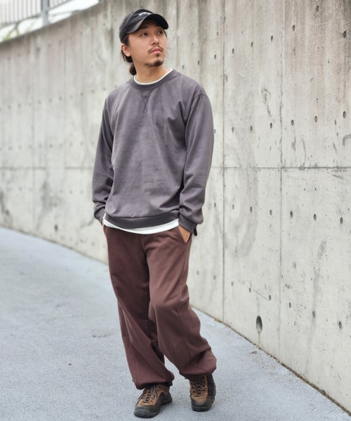 NO NEED(ノーニード)の「フェイクスエードレイヤード(Tシャツ/カットソー・メンズ・ブルー/グリーン/ライトグレー/マスタード/チャコール・LL/L/M/S)」の14枚目の写真