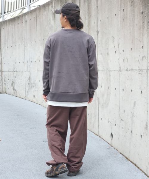 NO NEED(ノーニード)の「フェイクスエードレイヤード(Tシャツ/カットソー・メンズ・ブルー/グリーン/ライトグレー/マスタード/チャコール・LL/L/M/S)」の13枚目の写真