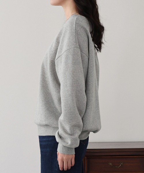 BLUEEAST（ブルーイースト）の「裏起毛オフショルスウェット（スウェット・レディース・ブラック/ネイビー/グレー・MEDIUM）」の10枚目の写真