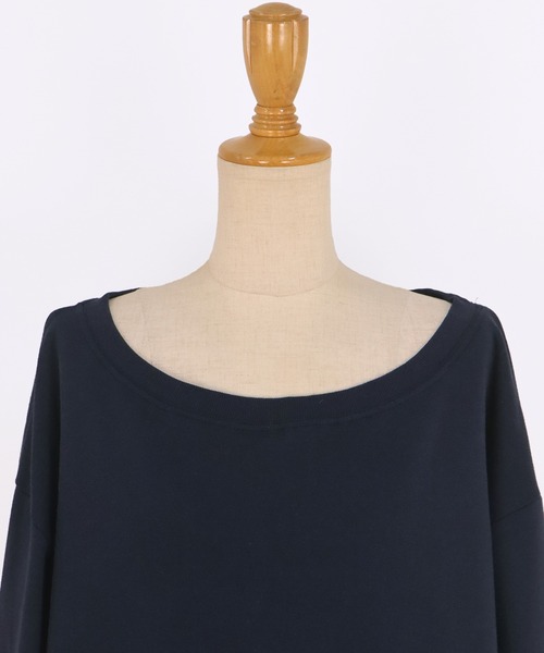 BLUEEAST（ブルーイースト）の「裏起毛オフショルスウェット（スウェット・レディース・ブラック/ネイビー/グレー・MEDIUM）」の15枚目の写真