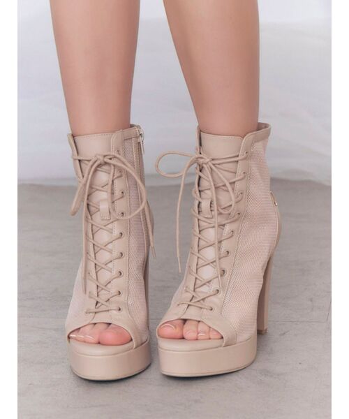 EATME（イートミー）の「レースアップシアーブーツサンダル（ブーツ・レディース・ベージュ/オフホワイト/ブラック・LARGE/MEDIUM/SMALL）」の18枚目の写真