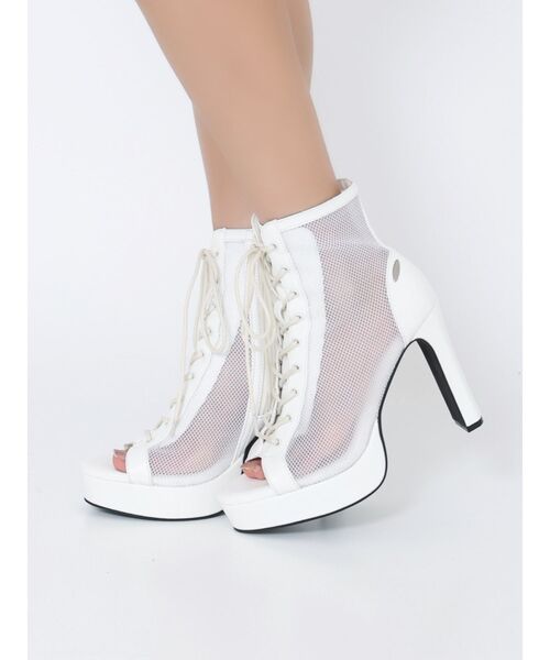 EATME（イートミー）の「レースアップシアーブーツサンダル（ブーツ・レディース・ベージュ/オフホワイト/ブラック・LARGE/MEDIUM/SMALL）」の18枚目の写真