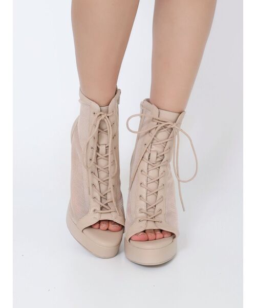 EATME（イートミー）の「レースアップシアーブーツサンダル（ブーツ・レディース・ベージュ/オフホワイト/ブラック・LARGE/MEDIUM/SMALL）」の21枚目の写真