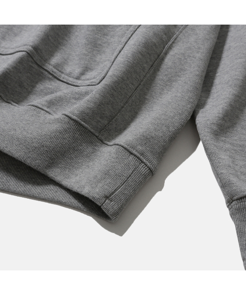 MOIF（モイフ）の「[AW25] BAGGY ZIP HOODED SWEAT / HEATHER GRAY（パーカー・メンズ・その他・1(S)/2(M)/3(L)）」の6枚目の写真
