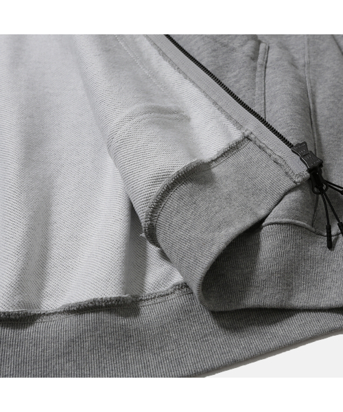 MOIF（モイフ）の「[AW25] BAGGY ZIP HOODED SWEAT / HEATHER GRAY（パーカー・メンズ・その他・1(S)/2(M)/3(L)）」の9枚目の写真