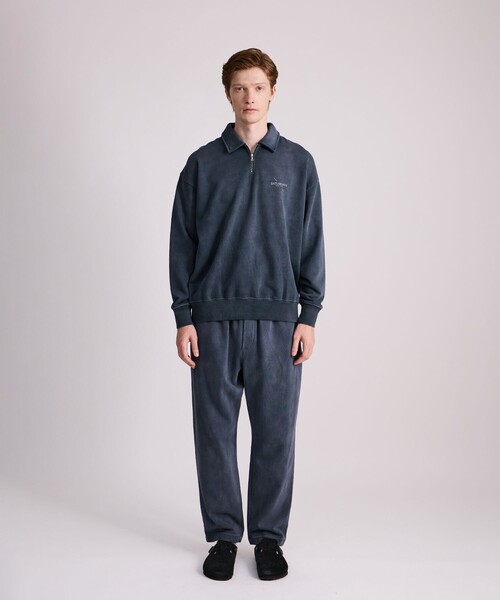 Saturdays NYC(サタデーズ ニューヨークシティ )の「Mott Relaxed Quarter Zip Surf Sweatshirt(スウェット・メンズ・ブルー/ベージュ/スミクロ・XL/M/L/S)」の16枚目の写真